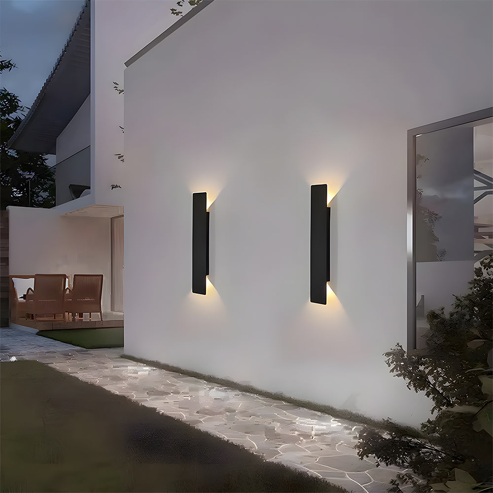 Modern Aluminium LED Outdoor Wall Light Fixture | Aluvia