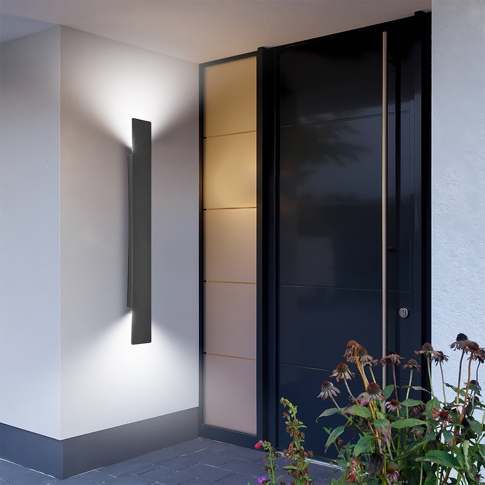 Modern Aluminium LED Outdoor Wall Light Fixture | Aluvia