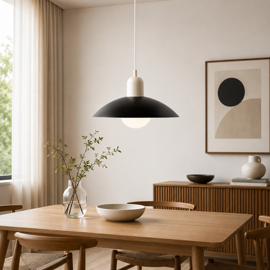 Modern Bauhaus Glass Dome Pendant Light for Kitchens | Nexvora