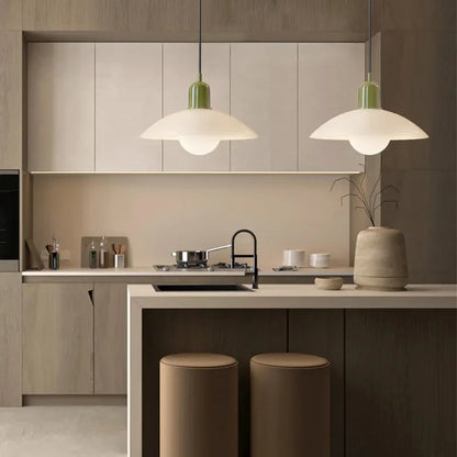 Modern Bauhaus Glass Dome Pendant Light for Kitchens | Nexvora