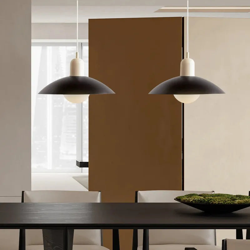 Modern Bauhaus Glass Dome Pendant Light for Kitchens | Nexvora