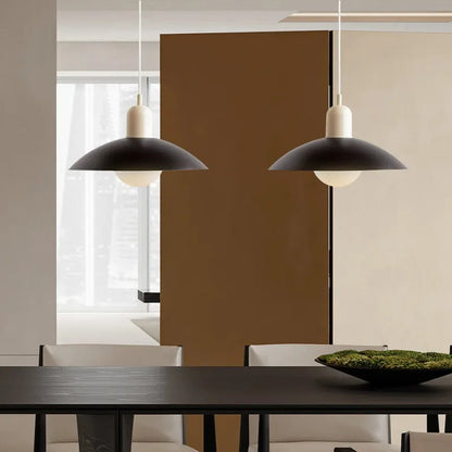 Modern Bauhaus Glass Dome Pendant Light for Kitchens | Nexvora