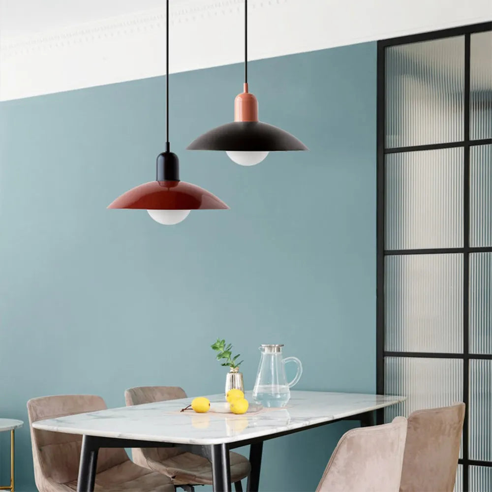 Modern Bauhaus Glass Dome Pendant Light for Kitchens | Nexvora