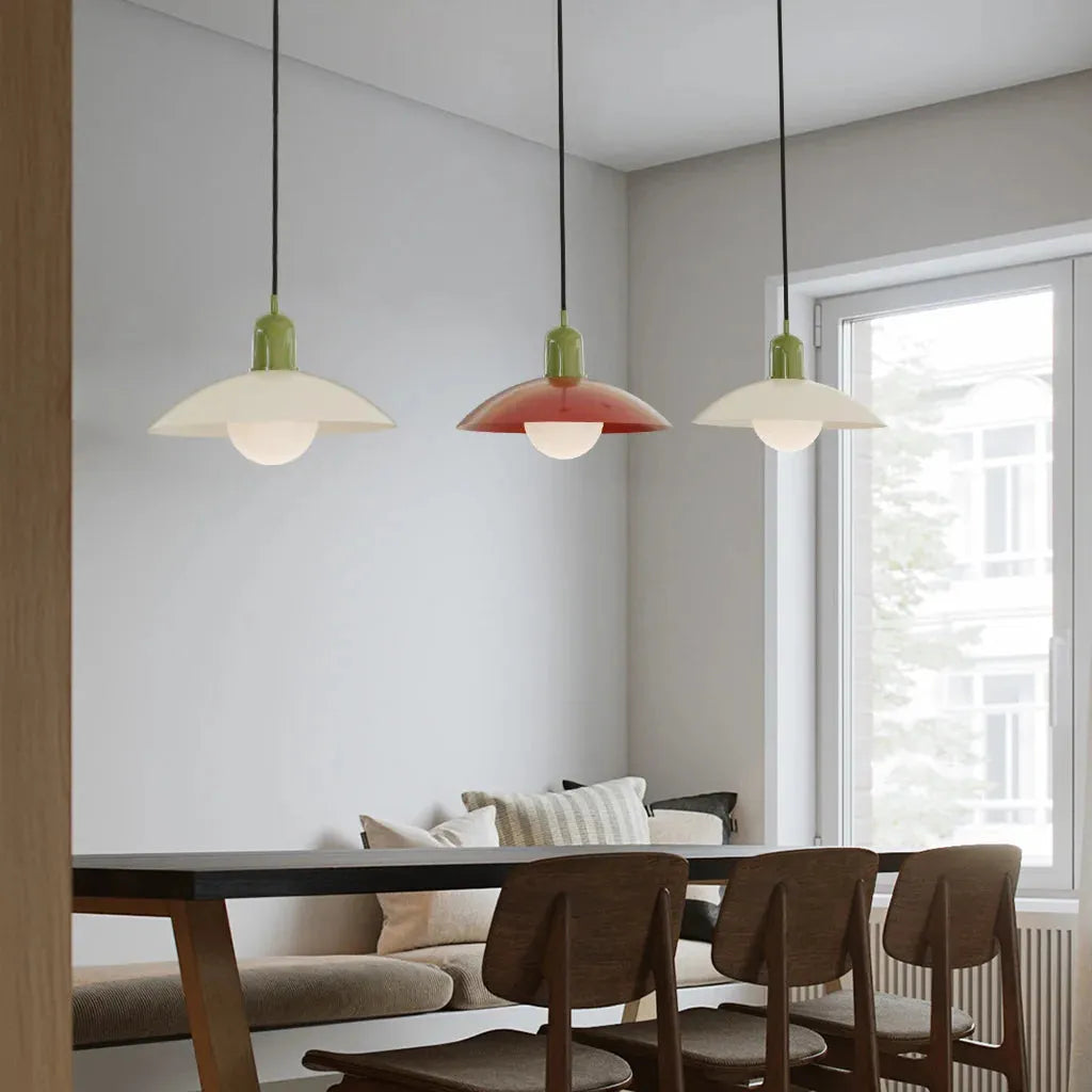 Modern Bauhaus Glass Dome Pendant Light for Kitchens | Nexvora
