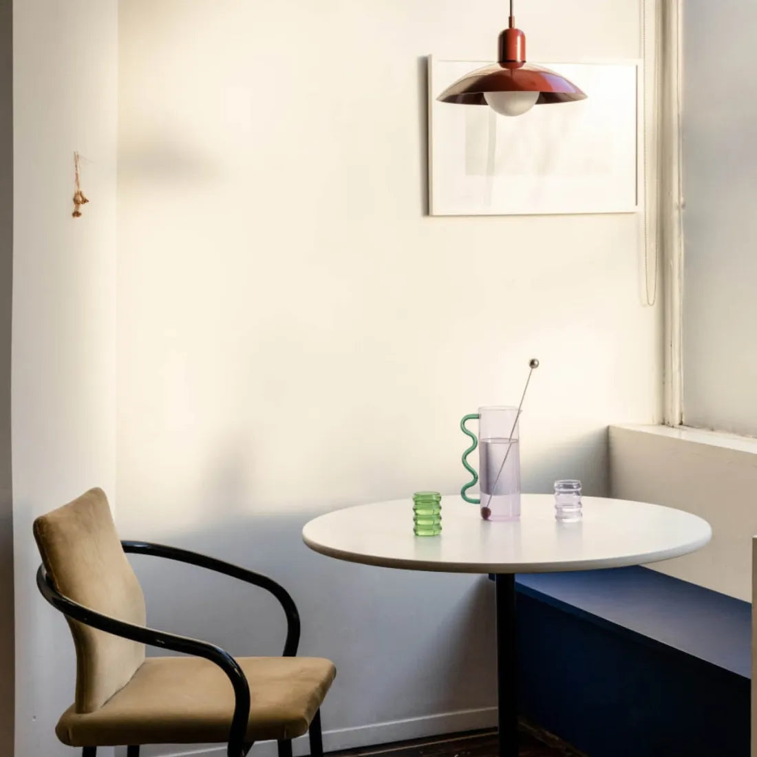 Modern Bauhaus Glass Dome Pendant Light for Kitchens | Nexvora