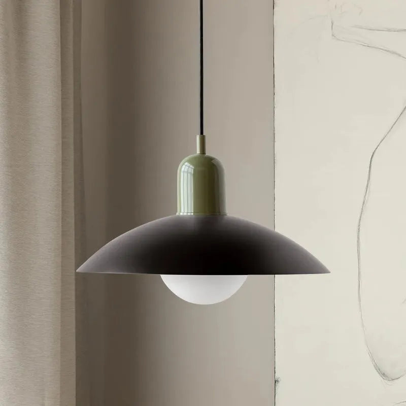 Modern Bauhaus Glass Dome Pendant Light for Kitchens | Nexvora