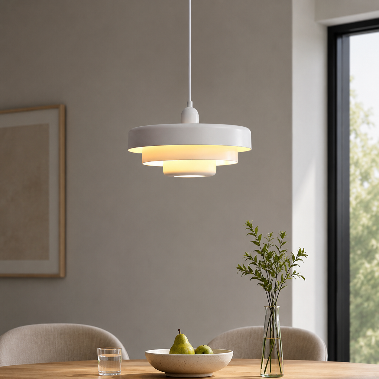 Modern Bauhaus Iron Pendant Light for Contemporary Spaces | Auroven