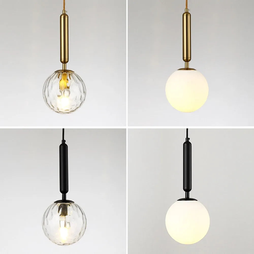 Modern Black Gold Pendant Light for Dining Spaces | Korvane