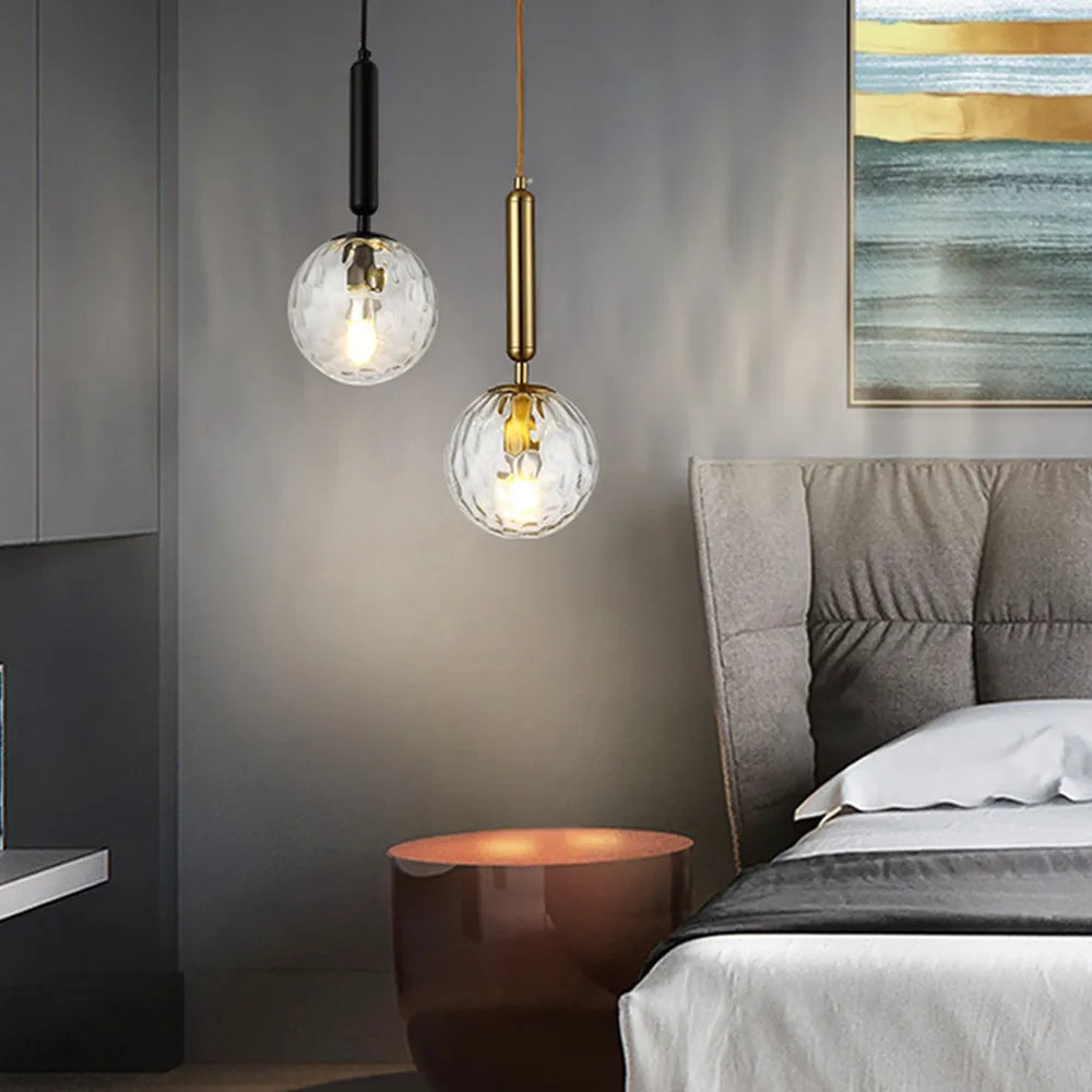 Modern Black Gold Pendant Light for Dining Spaces | Korvane