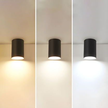 Modern Black LED Cylinder Ceiling Light Fixture | Lampio