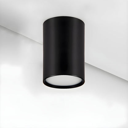 Modern Black LED Cylinder Ceiling Light Fixture | Lampio