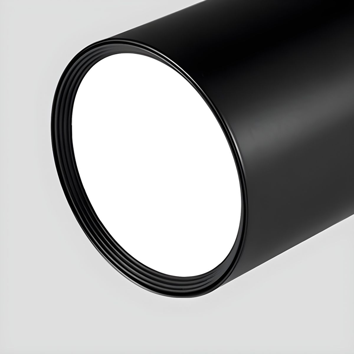Modern Black LED Cylinder Ceiling Light Fixture | Lampio