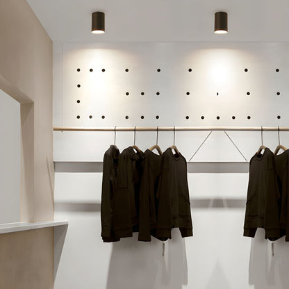 Modern Black LED Cylinder Ceiling Light Fixture | Lampio