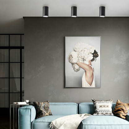 Modern Black LED Cylinder Ceiling Light Fixture | Lampio