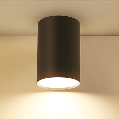 Modern Black LED Cylinder Ceiling Light Fixture | Lampio