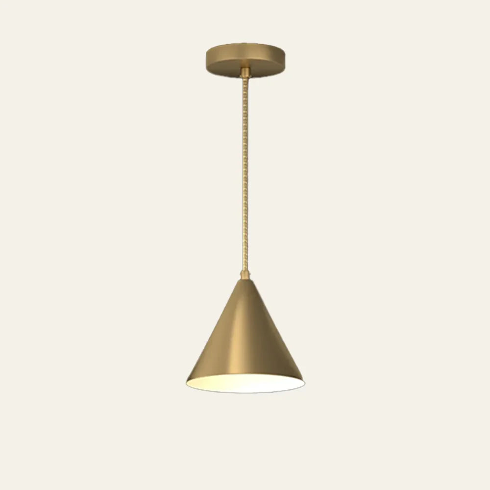Modern Brass Finish Round Pendant Light for Dining Areas | Arvexis