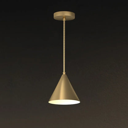 Modern Brass Finish Round Pendant Light for Dining Areas | Arvexis