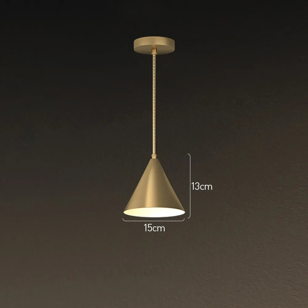 Modern Brass Finish Round Pendant Light for Dining Areas | Arvexis