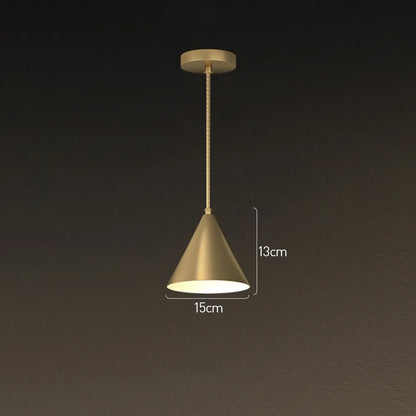 Modern Brass Finish Round Pendant Light for Dining Areas | Arvexis