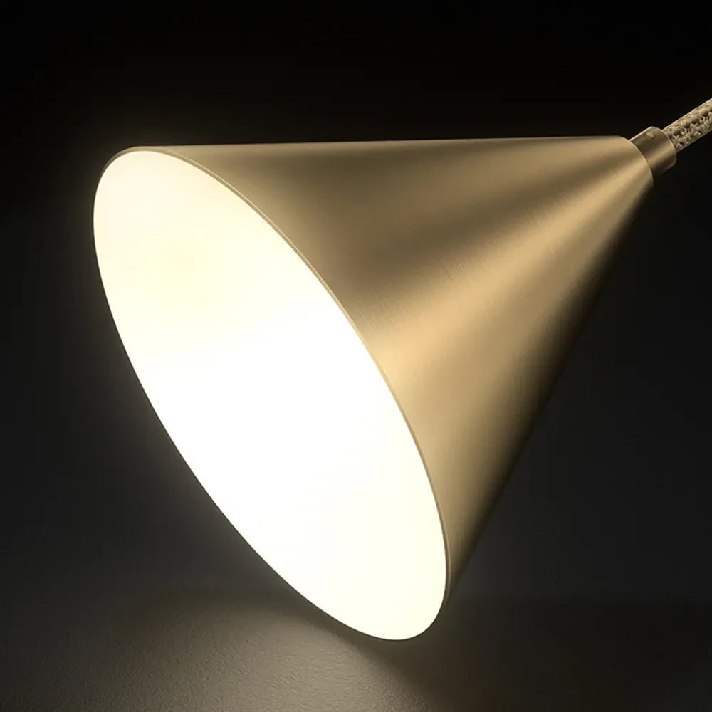 Modern Brass Finish Round Pendant Light for Dining Areas | Arvexis