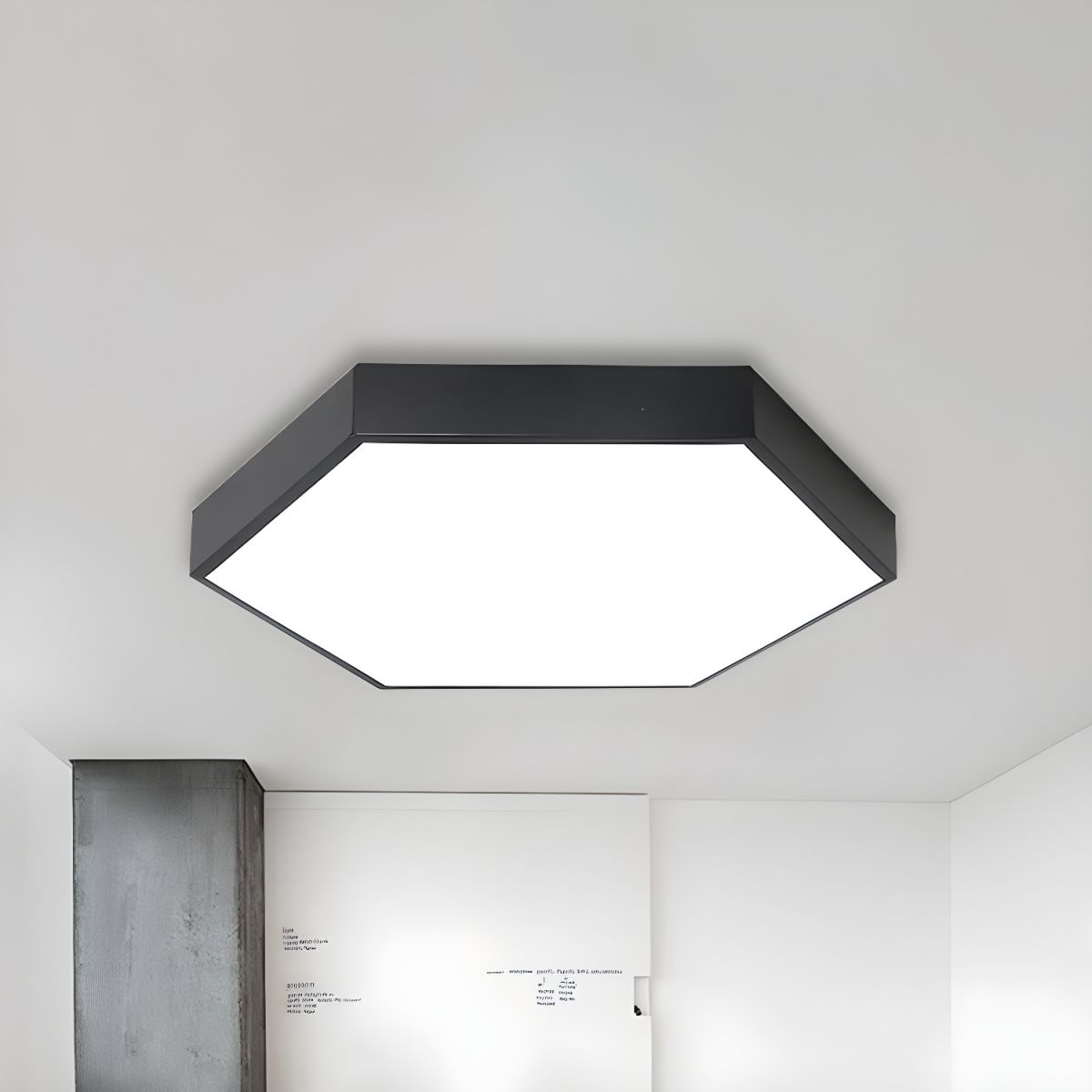 Modern Ceiling Lamp Acrylic Hexagon Shade for Kids | Luminae