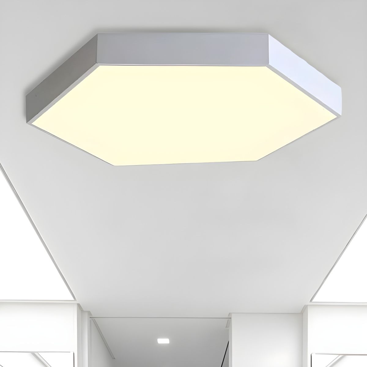 Modern Ceiling Lamp Acrylic Hexagon Shade for Kids | Luminae