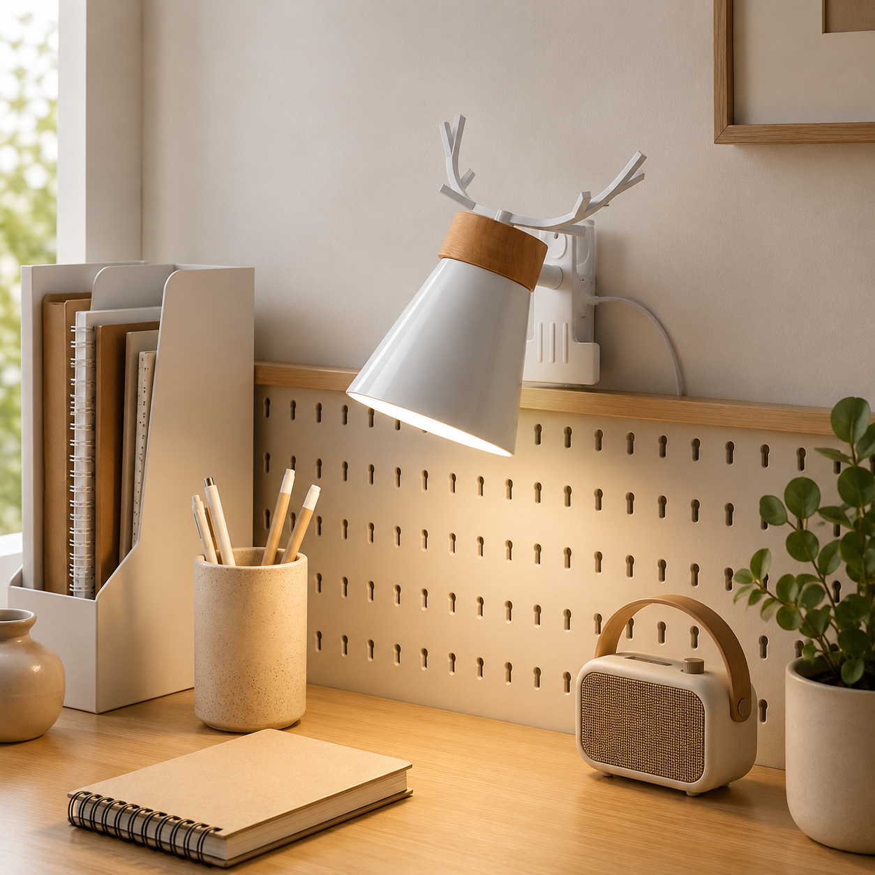 Modern Clamp Base Table Lamp Macaron Design | Tervica