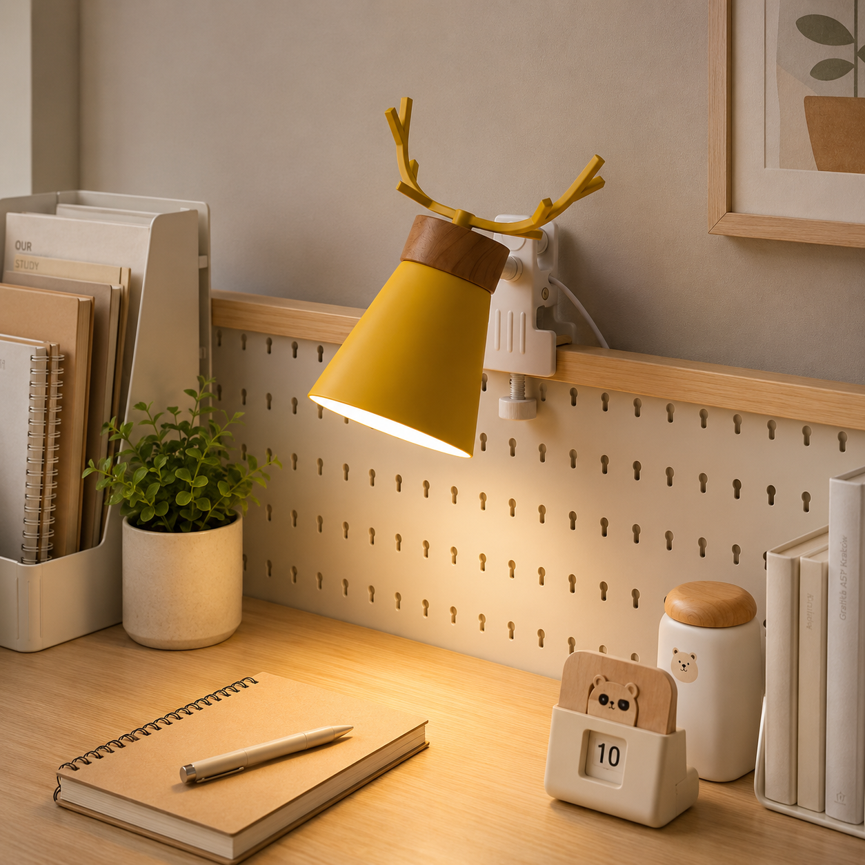 Modern Clamp Base Table Lamp Macaron Design | Tervica