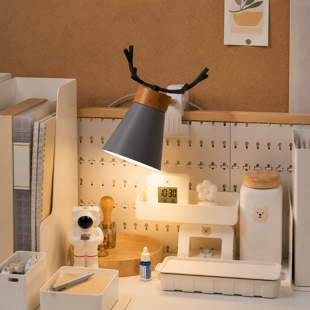 Modern Clamp Base Table Lamp Macaron Design | Tervica