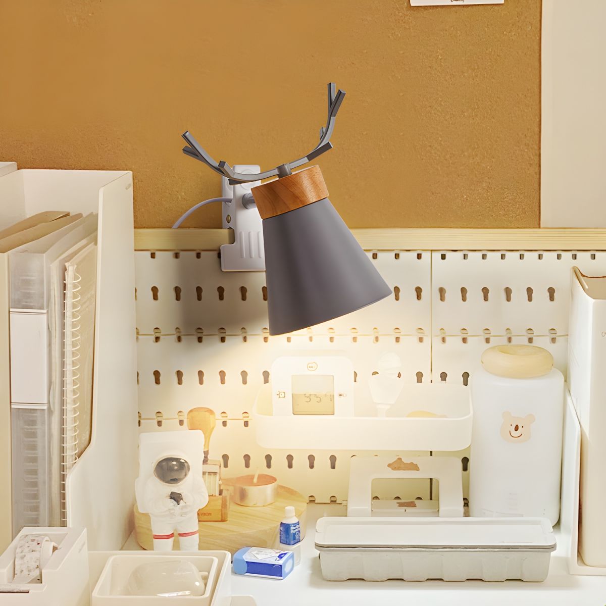 Modern Clamp Base Table Lamp Macaron Design | Tervica