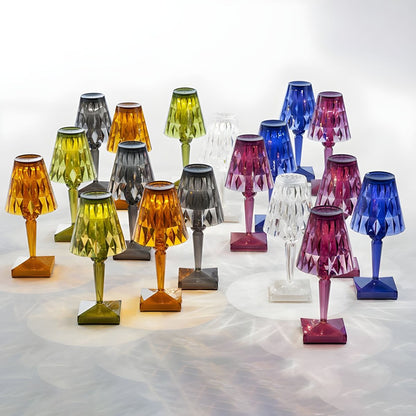 Modern Colourful LED Table Lamp with Acrylic Shade | Drovica