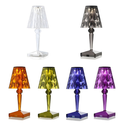 Modern Colourful LED Table Lamp with Acrylic Shade | Drovica