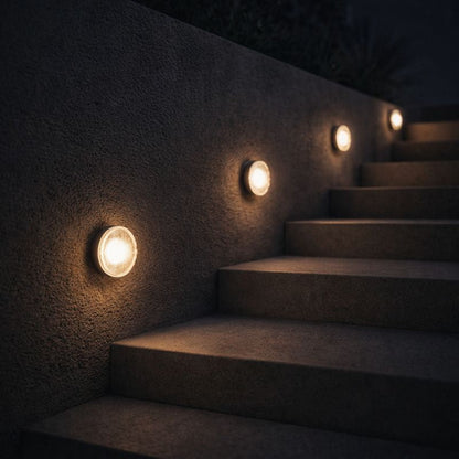 Modern Compact Outdoor Glass Bubble Wall Light | Glacia