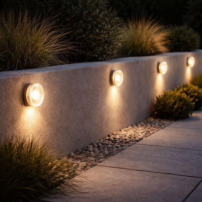 Modern Compact Outdoor Glass Bubble Wall Light | Glacia