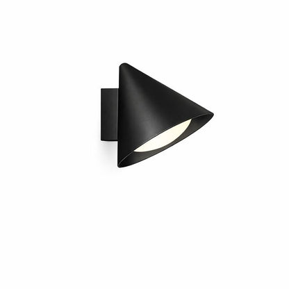Modern Cone Metal Outdoor Wall Light with Warm LED | Sconera
