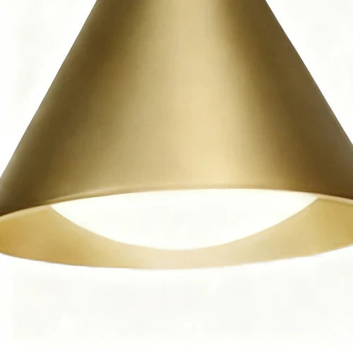 Modern Cone Metal Outdoor Wall Light with Warm LED | Sconera