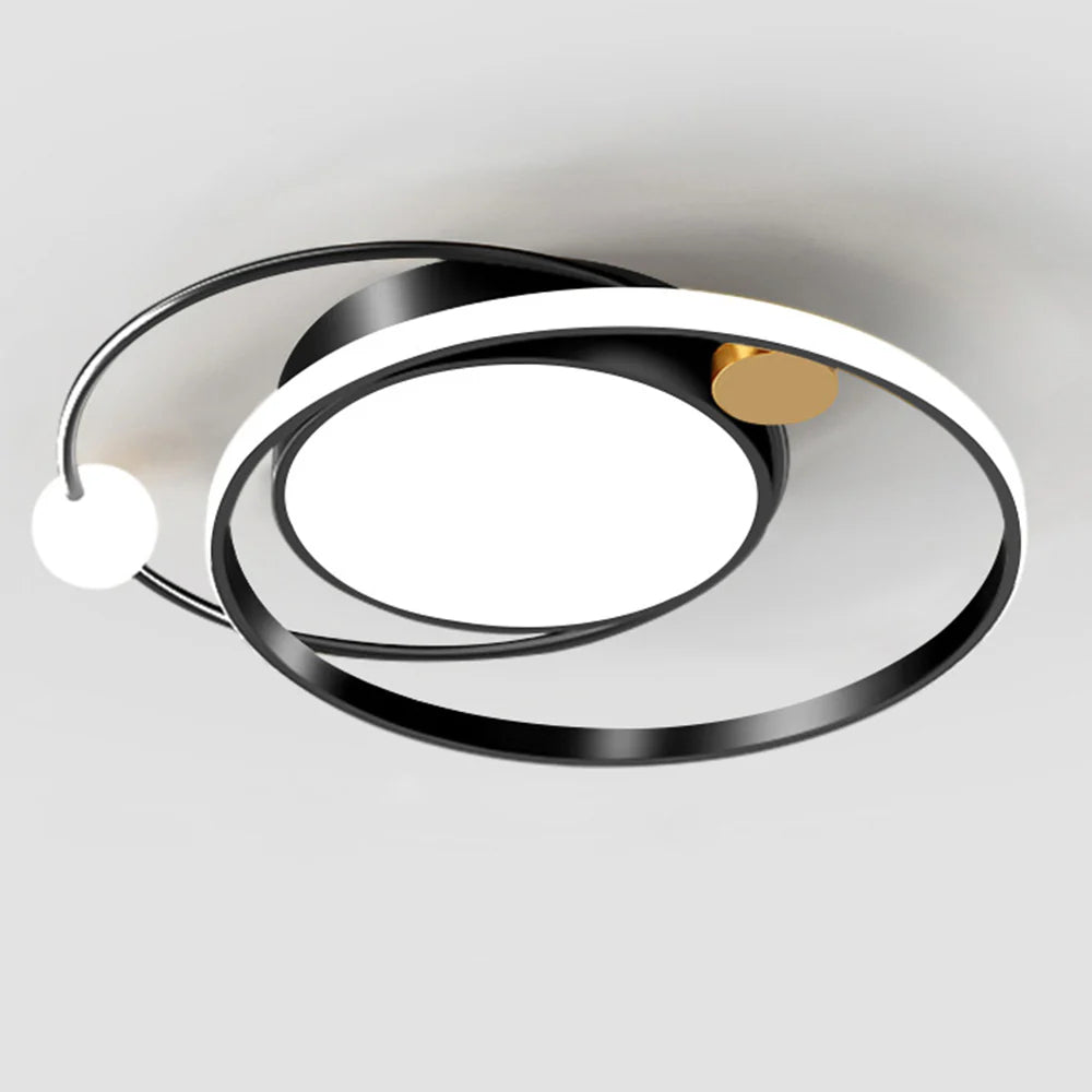 Modern Copper Integrated LED Ceiling Light Fixture | Auralis