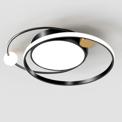 Modern Copper Integrated LED Ceiling Light Fixture | Auralis