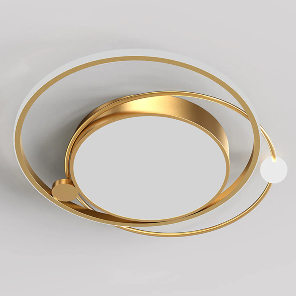 Modern Copper Integrated LED Ceiling Light Fixture | Auralis