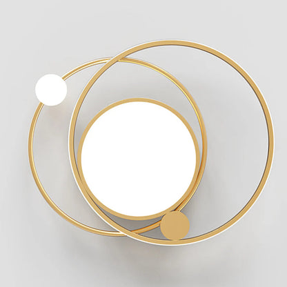 Modern Copper Integrated LED Ceiling Light Fixture | Auralis