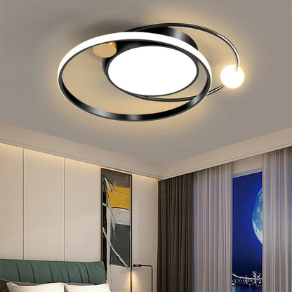 Modern Copper Integrated LED Ceiling Light Fixture | Auralis