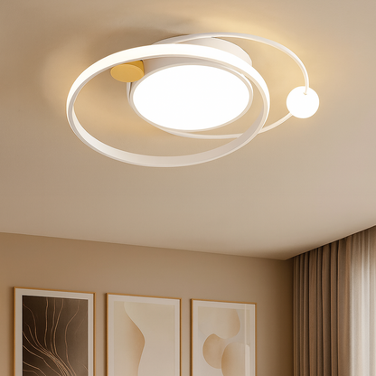 Modern Copper Integrated LED Ceiling Light Fixture | Auralis