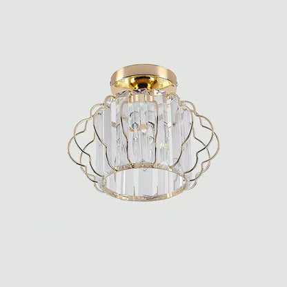 Modern Crystal Ceiling or Pendant Light Gold Black | Lemara