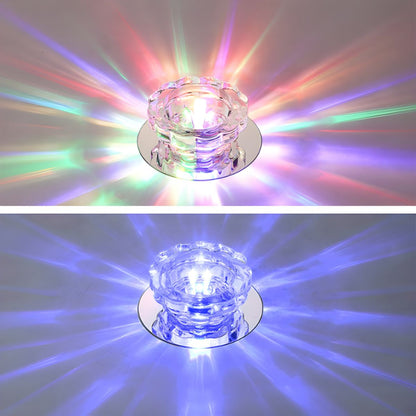Modern Crystal Flush Mount Ceiling Light Fixture | Prismel