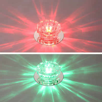Modern Crystal Flush Mount Ceiling Light Fixture | Prismel