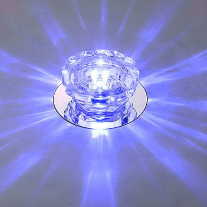 Modern Crystal Flush Mount Ceiling Light Fixture | Prismel