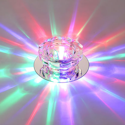 Modern Crystal Flush Mount Ceiling Light Fixture | Prismel