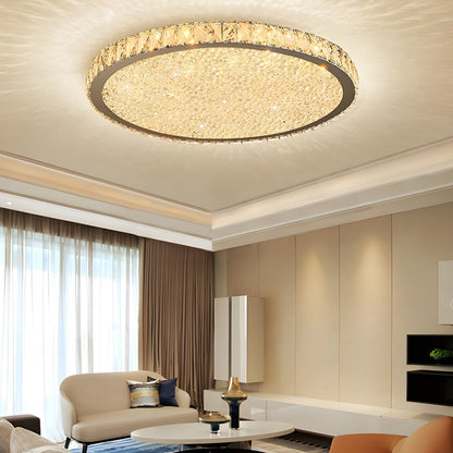 Modern Crystal LED Flush Mount Ceiling Light | Cristalux