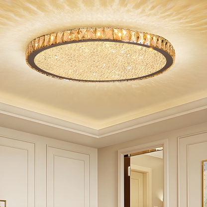 Modern Crystal LED Flush Mount Ceiling Light | Cristalux