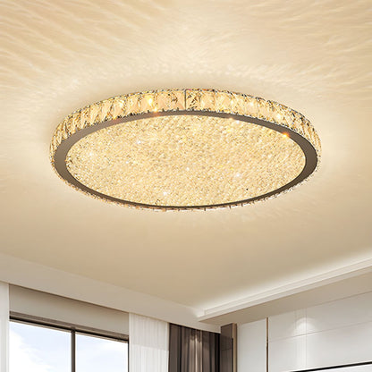 Modern Crystal LED Flush Mount Ceiling Light | Cristalux